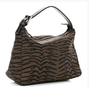 VINTAGE Fendi Zebra Print Mini Pochette